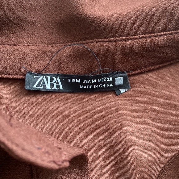 Zara Chocolate Brown Mini Dress - Picture 3 of 3